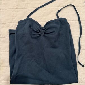 Chic Black Ruched Camisole